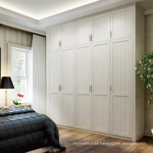 Factory Custom Wooden Modern Bedroom Closet Easy Assembled Almirah Wardrobe